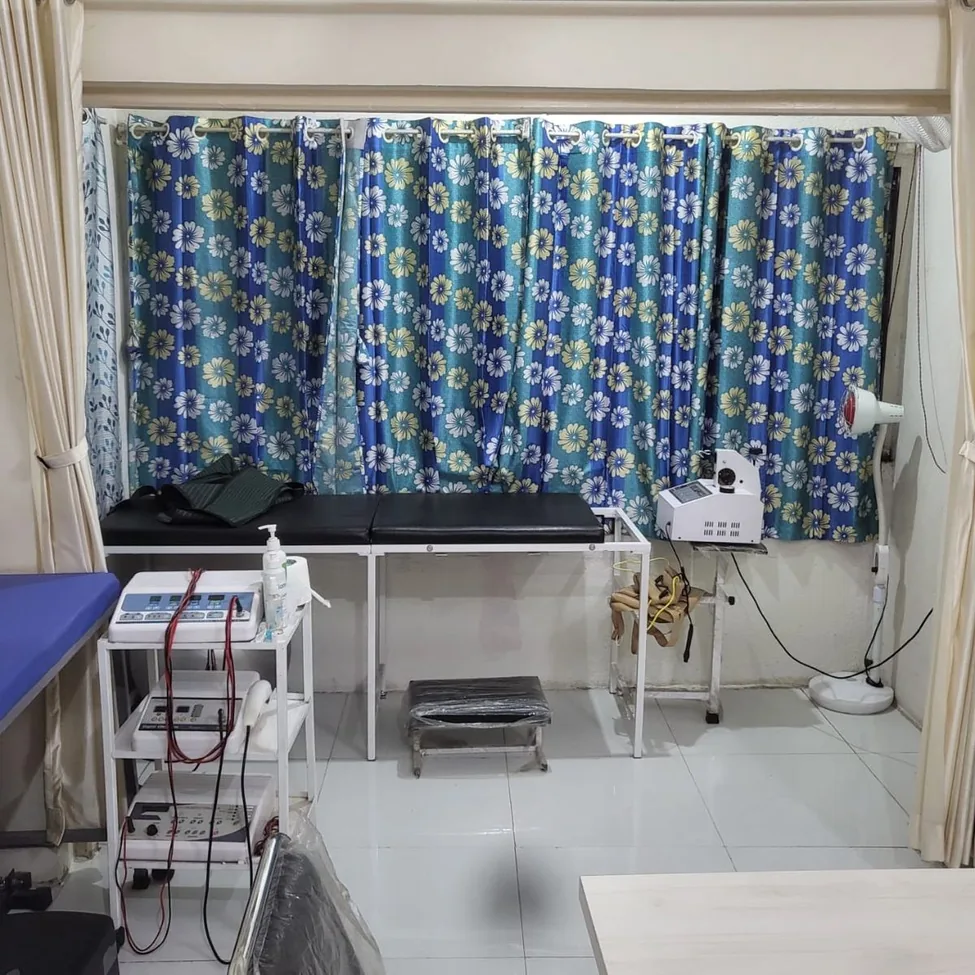 Physiotherapy and rehabilitation room at the clinic